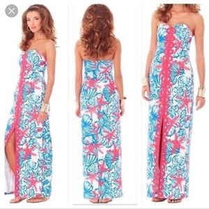 EUC She shells maxi dress.